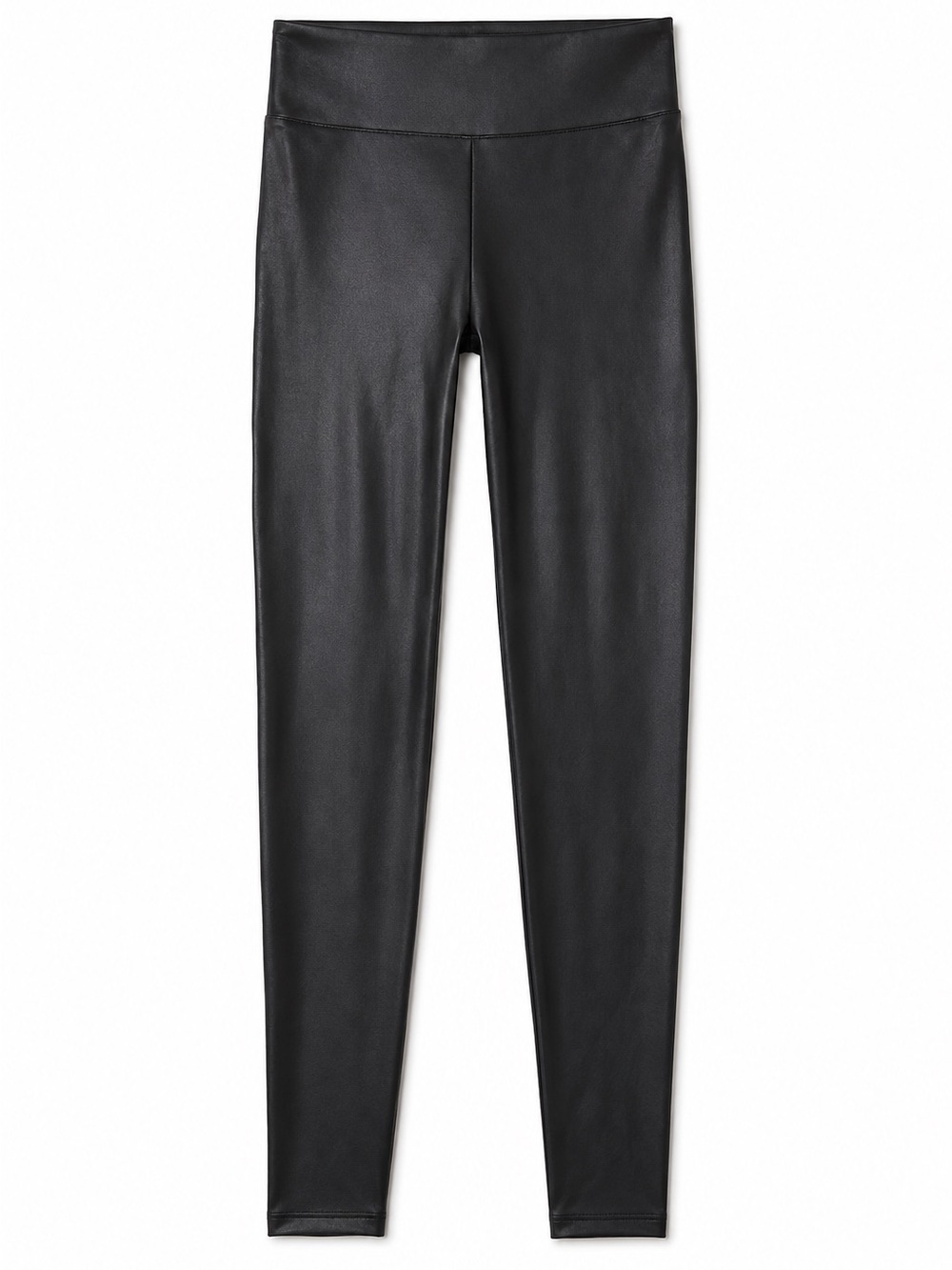 SPANX Black Faux Leather Leggings NWT Size L - Picture 2 of 7